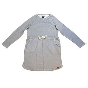 Life Integrity Earth Women's White Pinstriped Long Sleeve Mini Dress Size Small